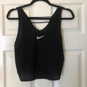 Nike black crop top